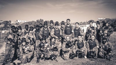 Team NetRefer Goes Paintballing